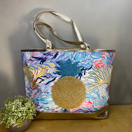 Carry All Bag - Coral Reef with Pineapple