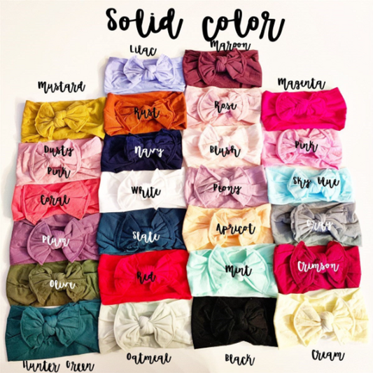 Solid Nylon Headbands